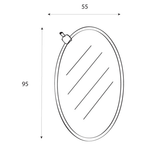 Зеркало Cezares 960 Oval