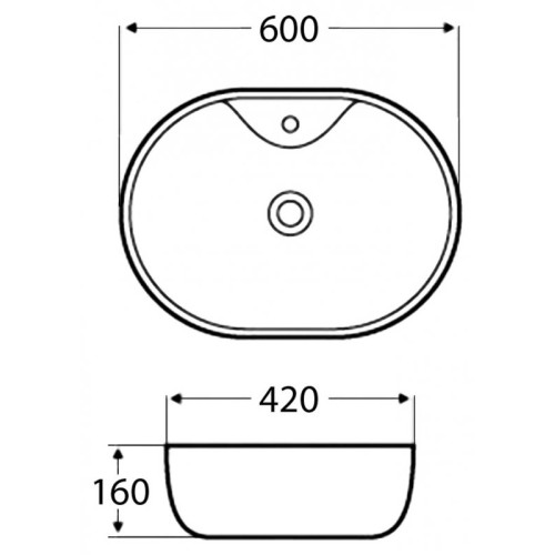 Раковина накладная BELBAGNO BB2193