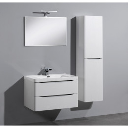 Мебель для ванной Ancona-N Bianco Lucido подвесная с двумя выкатными ящиками 80x48x45