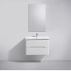 Мебель для ванной Belbagno SOFT Bianco Laccato Lucido с двумя выкатными ящиками 100.5х47х55