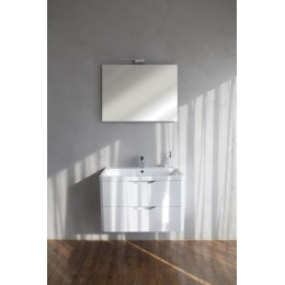 Мебель для ванной Ancona Bianco Lucido подвесная, с двумя выкатными ящиками 80x46x50