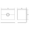 МЕБЕЛЬ ДЛЯ ВАННОЙ КОМНАТЫ BELBAGNO ONDA-750 Bianco Lucido