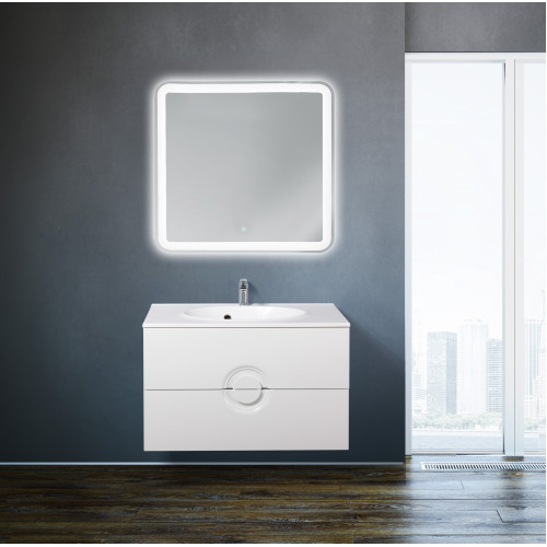 МЕБЕЛЬ ДЛЯ ВАННОЙ КОМНАТЫ BELBAGNO ONDA-750 Bianco Lucido