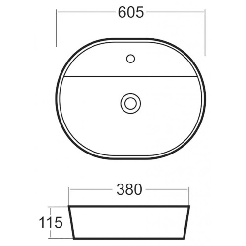 Раковина накладная BELBAGNO BB2203