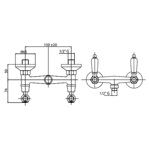 Смеситель Cezares Diamond DIAMOND-D-01-Sw-N для душа