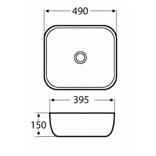 Раковина накладная BELBAGNO BB2143