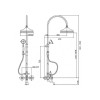 Душевая стойка Cezares NOSTALGIA CVD (NOSTALGIA-CVD-03/24)