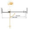 Душевая дверь Cezares SLIDER-B-1-90/100-C-Cr