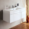 Мебель для ванной BelBagno Luce 100 bianco lucido с тремя выкатными ящиками и одним выдвижнымящиком