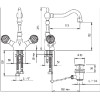 Cмеситель для раковины Cezares ATLANTIS-NOSTALGIA-LS2-A-01