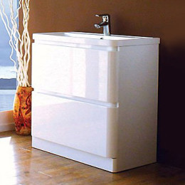 Мебель для ванной BelBagno Energia 100 bianco lucido напольная с 2 ящиками