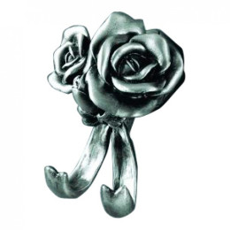 Крючок двойной Art&Max ROSE AM-0912-T Серебро