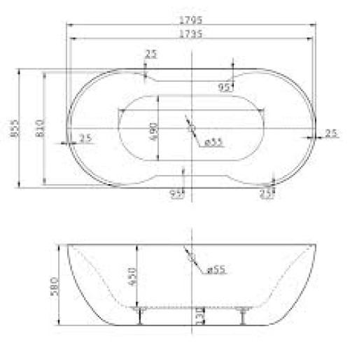 Акриловая ванна BelBagno BB28