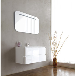Мебель для ванной BelBagno Energia 100 bianco lucido с 2 выкатными ящиками