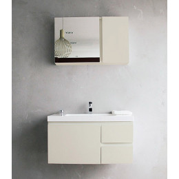 Мебель для ванной BelBagno Luce 80 tortora lucido с тремя выкатными ящиками и одним выдвижным ящиком
