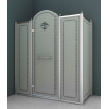 Душевой уголок  CEZARES RETRO-AH-13-150/100-PP-Cr-L