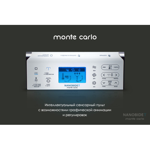 Электронная крышка биде nanobidet Monte Carlo