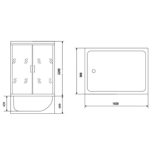 Душевая кабина Timo TL-1506